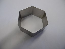 Zeige Details für Dessertring Sechseck Ø 6.4 cm Bild von Dessertring Sechseck Ø 6.4 cm