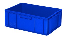 Afficher les détails pour Récipient plastique bleu Image de Récipient plastique bleu