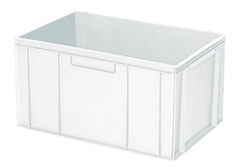 Afficher les détails pour Récipient plastique blanc Image de Récipient plastique blanc