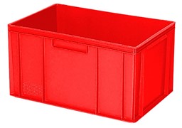 Afficher les détails pour Récipient plastique rouge Image de Récipient plastique rouge