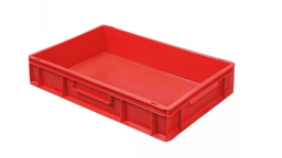 Afficher les détails pour Récipient plastique rouge Image de Récipient plastique rouge